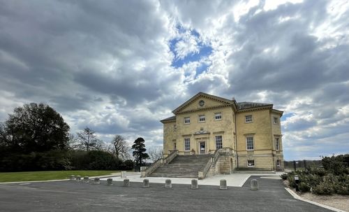 Building against cloudy sky