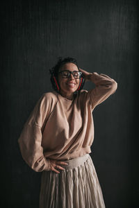 Portrait of a smiling young woman