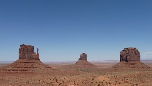 Rock formations in desert