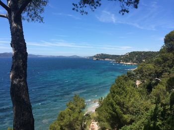 Scenic view of sea against sky