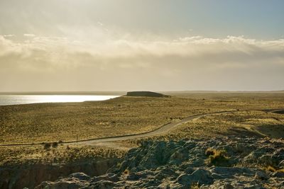 Dirt road in outdoors patagonia