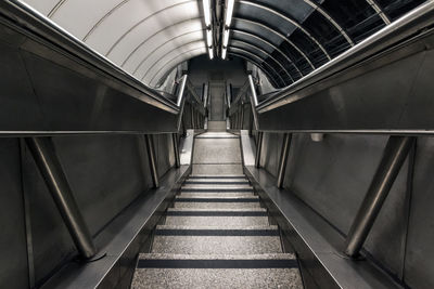 Rear view of subway station