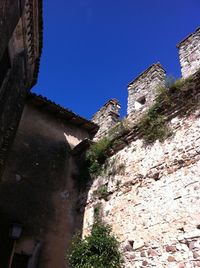 Low angle view of castle against sky