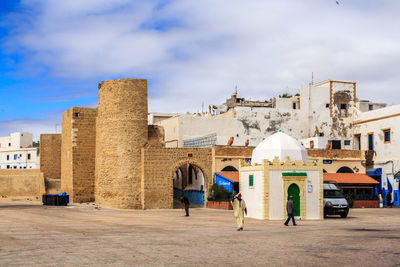 View of historical building against cloudy sky