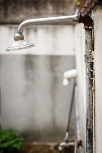 Shower on wall