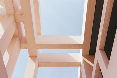 Low angle view of built structure against sky