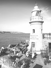 Lighthouse at seaside