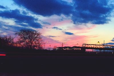 View of cloudy sky at sunset