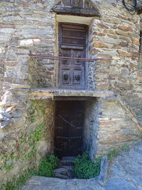 Close-up of abandoned house