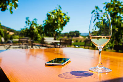 Close-up of drink on table