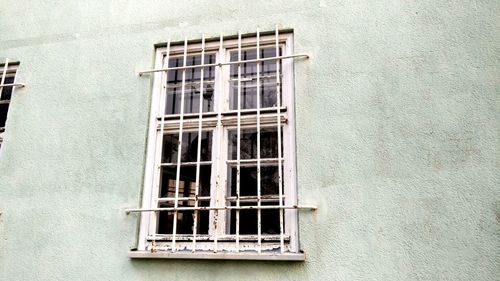 Low angle view of building with windows