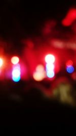 Defocused lights at night