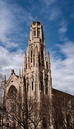 Low angle view of historic building against sky