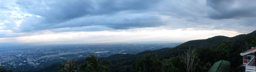 Panoramic view of landscape against sky
