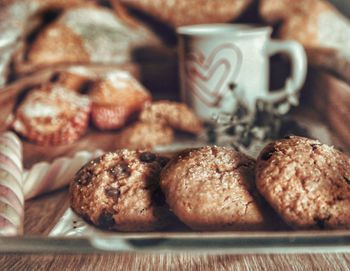 Close-up of breakfast