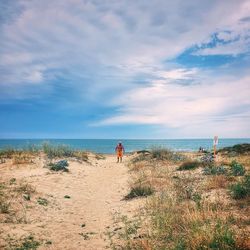 Scenic view of sea against sky
