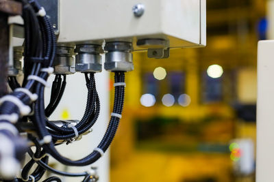 Close-up of machine part