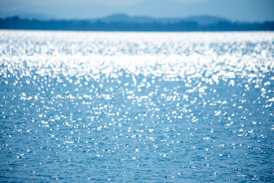 Close-up of sea against sky