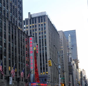 Low angle view of modern buildings against sky