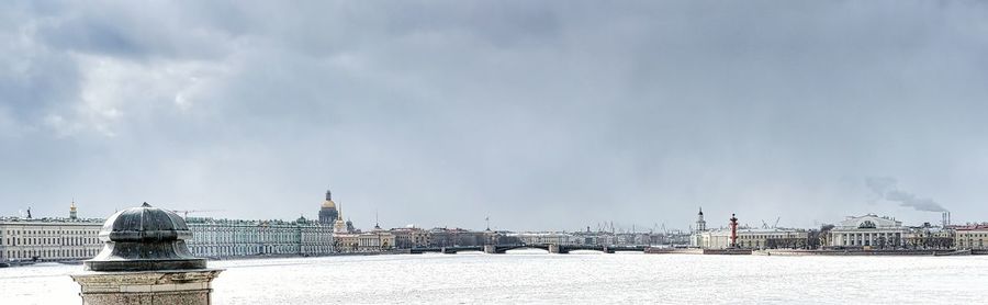 Panoramic view of buildings against sky