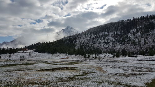 Scenic view of landscape against sky