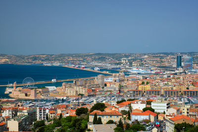 View of marseille town. marseille, france