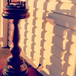 Shadow of people on wall