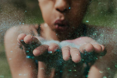 Close-up portrait of boy