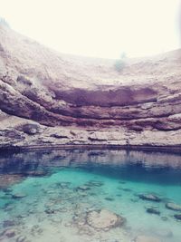 Scenic view of swimming pool against sky