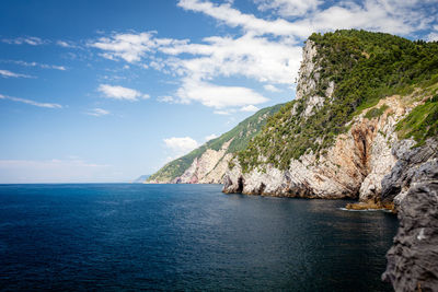 Sea coast view, cinque terre, italy