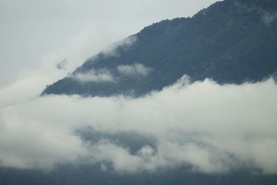 Low angle view of clouds in sky