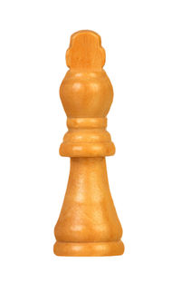 Close-up of chess pieces against white background