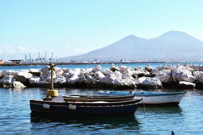 Boats in sea