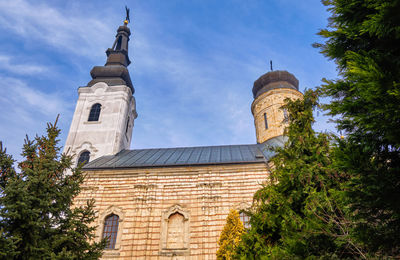 Low angle view of historic building against sky