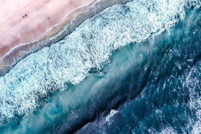 Aerial view of frozen sea