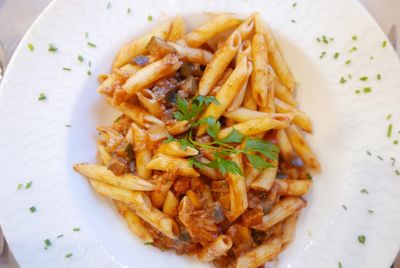 Close-up of served food