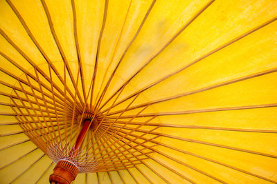 Full frame shot of yellow umbrella