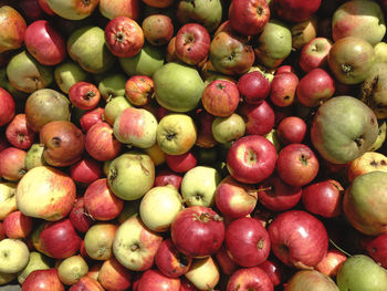 Full frame shot of apples