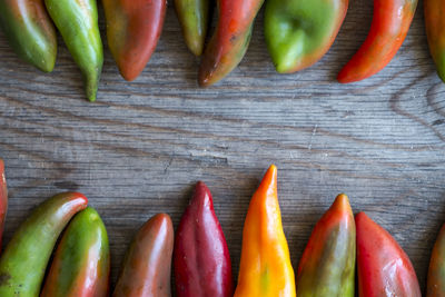 Close-up of cropped chilies