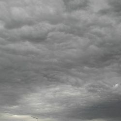 Low angle view of cloudy sky