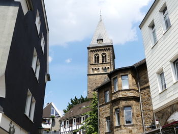 Low angle view of building against sky