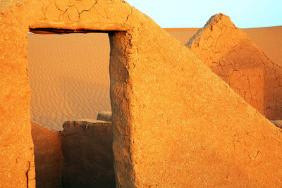 Built structure in desert