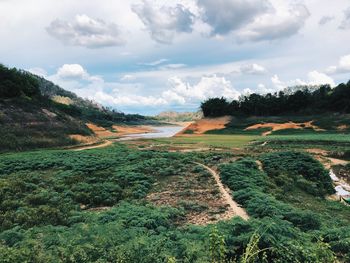 Scenic view of landscape against sky