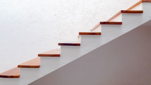 Staircase against wall