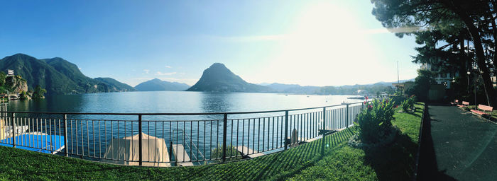 Panoramic shot of sea against sky