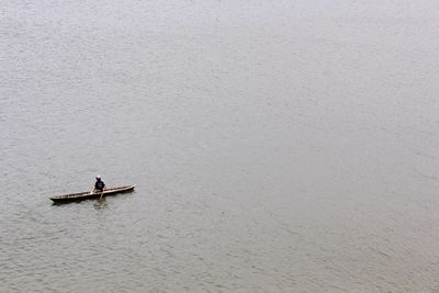 Boats in river