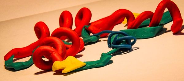 Close-up of multi colored pencils