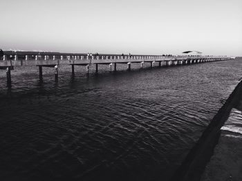 Pier on sea