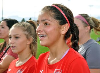 Close-up of smiling young woman