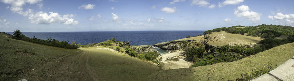 Panoramic view of sea against sky